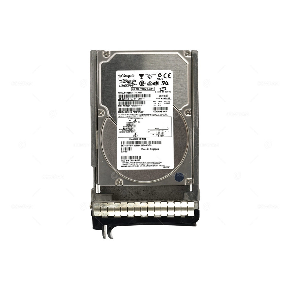 3F757 DELL 36GB 10K U160 SCSI 3.5 LFF 03F757